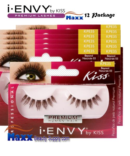 12 Package - Kiss i Envy Beyond Naturale 03 Eyelashes - KPE35
